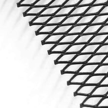 uxcell 40x13 Inch Car Grille Mesh Aluminum Alloy Sheet Grid Universal Bumper Rhombic Hole 10x20mm Black