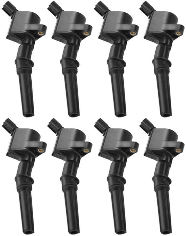 A-Premium Ignition Coils Pack DG-508 Replacement for Ford F-150 F-250 F-350 Crown Victoria E-150 E-250 E-350 Econoline Lincoln Navigator Town Car Mercury Grand Marquis Mountaineer 8-PC Set