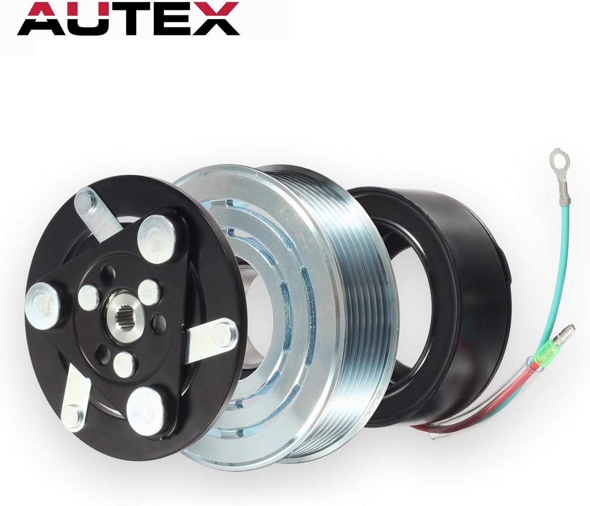 AUTEX AC A/C Compressor Clutch Coil Assembly Kit 38800RZYA010M2 80221SNAA01 8851502200 Compatible with CR-V 4CYL 2.4L 2007 2008 2009 2010 2011 2012 2013 2014