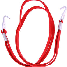Queenbox 80CM Bicycle Cargo Racks Tied Rubber Straps Rope with Hooks for Securing Tarps, Canvases, Red