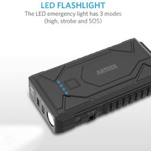 Arteck 1200A Peak Portable Car Jump Starter (Up to 7.0L Gas or 5.5L Diesel Engine) QDSP Auto 12V Battery Pack Booster and QC3.0 External Battery Charger for Automotive, Motorcycle, Boat, Smart Phone