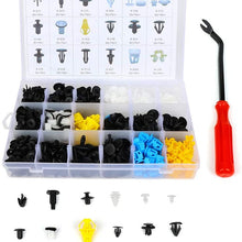 ANGLEWIDE 418Pcs Bumper Retainer Clips Auto Plastic Rivets Fasteners Push Car Clips eith Tool Replacement for Toyota GM Ford Acura