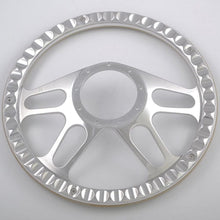 Flashpower 14'' Billet 4-slot Half Wrap 9 Bolts Steering Wheel with 2'' Dish and Horn Button (White)