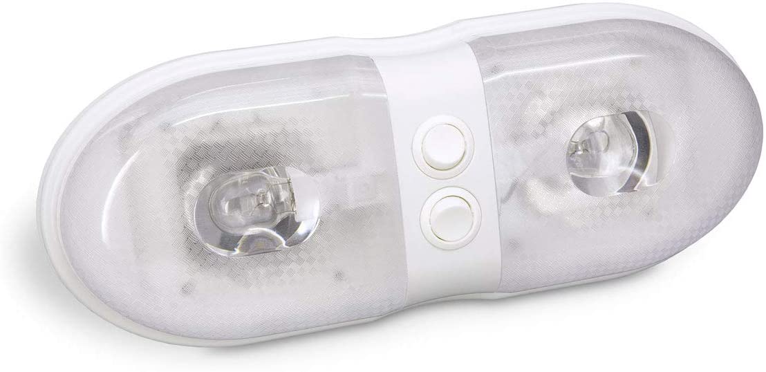 Bargman 34-76-243 Incandescent Interior Light (Dual Bulb with Dual Switches)