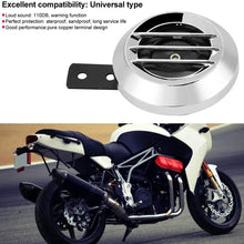 Qii lu Universal Motorcycle Electric Loud Horn Siren 12V 110DB Waterproof Round Horn Speaker