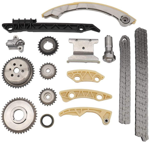 MAYASAF Engine Timing Chain Kit for 11-15 Buick LaCrosse/Regal/Verano, 06-10 Chevy Cobalt/10-15 Equinox/06-11 HHR/08-13 Malibu, Pontiac G5/G6, GMC SAAB Saturn ION/Aura/Vue/Sky