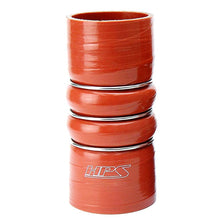 HPS CAC-300-HOT Silicone High Temperature 4-ply Aramid Reinforced Charge Air Cooler CAC Hose Hot Side, 100 PSI Maximum Pressure, 6" Length, 3" ID, Orange