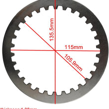 AHL Motorcycle Clutch Friction Plates & Steel Plates Kit for Yamaha XP500 T-MAX 500 2002-2011