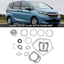 KIMISS Oil Seal Gasket Kit,2.7in Piston Rings Oil Seal Gasket Kit Set 13101-ZH8-010 Fits for GX160 GX200 168F