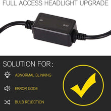 IRONWALLS H11 LED Healight Canbus Wiring Harness Anti-flicker Adapter Resistor Decoder Canceller Warning Error