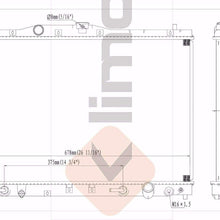 Klimoto Radiator | fits Acura RL 1996-2004 3.5L V6 | Replaces AC3010122 AC3010135 19010P5A003