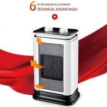 OCYE Portable Heater, Three-Speed Adjustable Heater, Small and Beautiful, Safe and Quiet, for Living Room, Bedroom, Office use, White, Gold