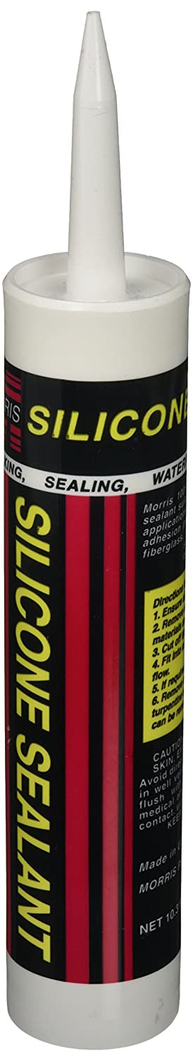 Morris 99916 White Silicone Sealant, 10.3 fl. oz. Tube