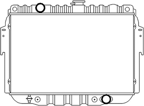 OE Replacement Radiator DODGE VAN DODGE FULLSIZE(-2003) 1999-2003 (Partslink CH3010175|CH3010179)