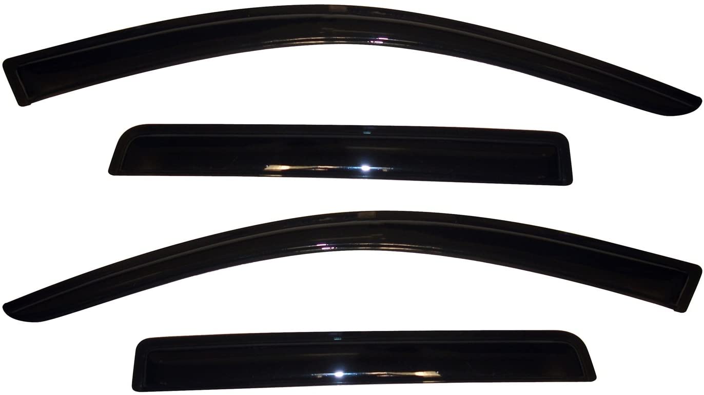 Auto Ventshade 94642 Original Ventvisor Side Window Deflector Dark Smoke, 4-Piece Set for 2011-2018 Mitsubishi Outlander