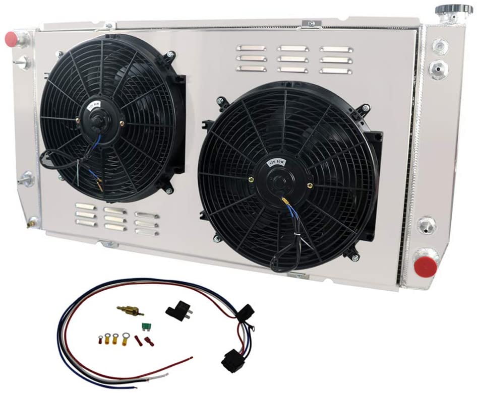 CoolingSky 3 ROW ALUMINUM RADIATOR +2X12