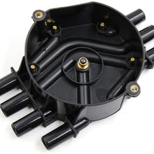 uxcell D328A 10452458 Automobile Car Ignition System Distributor Cap for GMC Sierra Yukon for Chevrolet Suburban Tahoe for Cadillac 6 Cylinder Engine DC 12V