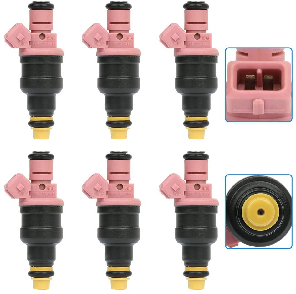 Fuel Injector Parts,ROADFAR 1 Hole Engine Fuel Injector Kits Fit for 1997-1998 Dodge B1500 1997 Dodge B2500 1997-1999 Dodge Dakota 1998-1999 Dodge Durango 1997-2001 Dodge Ram 1500 280150998,Pack of 6