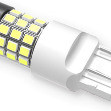 Alla Lighting T20 7443 7440 LED Strobe Flashing Brake Lights Bulbs Super Bright 2835 SMD 12V Dual Filament 6000K Xenon White Blinking Stop Lights for Cars, Trucks 7441 7444 7442