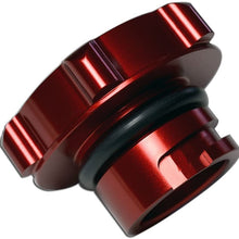 VMS RACING COMBO RED L76 6.0L OIL CAP in Billet Aluminum + (pack of 2) RED BLACK 6.0L Liter L76 Real Aluminum Engine Hood Emblem Badge Nameplate Crate Compatible with Pontiac G8 V8 Holden HSV