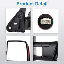 ECCPP Towing Mirrors for 07-14 for Toyota for Tundra Pickup Truck Power Towing Heat Signal Side Mirrors Pair