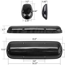 Partsam 3PCS 30LED Cab Marker Roof Running Lights Assembly Compatible with Chevrolet Silverado/GMC Sierra 1500 1500HD 2500 2500HD 3500 2002-2007 Trucks Lights + Wiring Pack