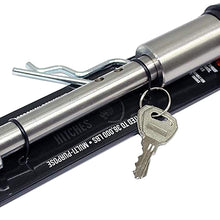 Bulletproof Stainless Steel Trailer Hitch Locking Pin with Weather Resistant Rubber Cap, 5/8” Diameter, Universal Fit, Compatible with Class 1, 2, 3, 4, 5 Hitches