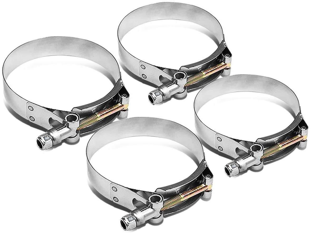 3.75 inches Zinc Coated Stainless Steel T-Bolt Clamp (Pack of 4)