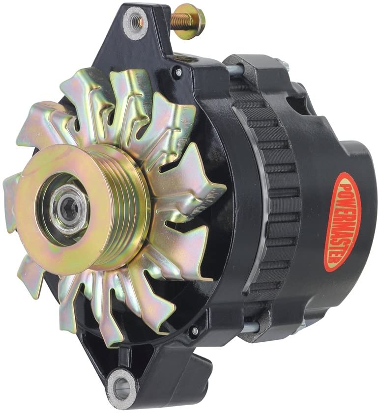 Powermaster 578026 Alternator (GM CS130 Black 140A 16 Volt 6 grv Pulley Str Mtg 6.61