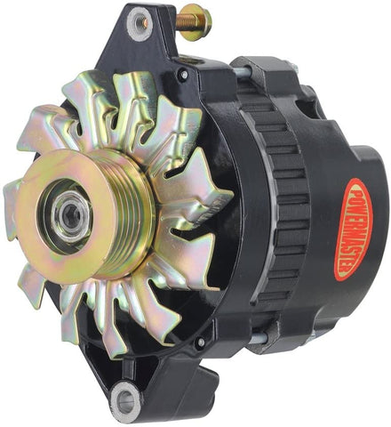 Powermaster 578026 Alternator (GM CS130 Black 140A 16 Volt 6 grv Pulley Str Mtg 6.61