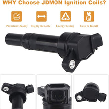 JDMON Compatible with Ignition Coils Kia Hyundai Soul Forte Tucson Elantra/Elantra GT 1.8L 2.0L 2011-2016 Replaces UF651 273002E000 Pack of 4