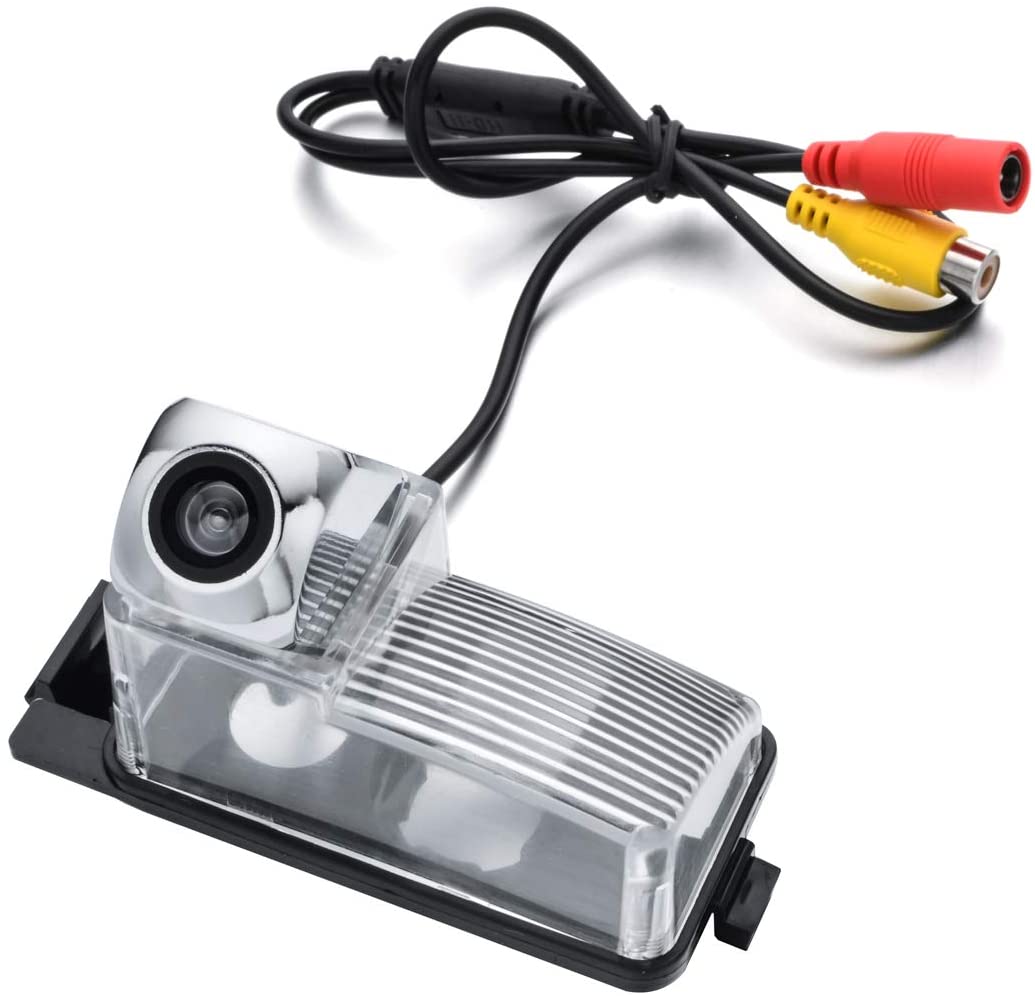 aSATAH Chrome Starlight Car Rear View Camera for Nissan Tiida/Versa Hatchback/Grand Livina/Pulsar/Fairlady Z & Vehicle Camera Waterproof Reversing Backup Camera (Chrome Starlight Camera)