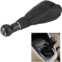 Acouto Car Gear Shift Knob Manual Shifter Knob with Gaiter Boot Cover For VW Golf 3 Jetta MK3 1991-1998(5 Speed)