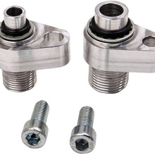 AC Compressor Adapter Fittings for LS Engine Swap 451-1105 451-1106 for Denso 10S17F & 10S20F