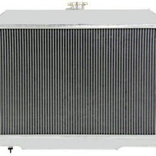 OzCoolingParts 4 Row Core Full Aluminum Radiator + 2 x 12" Fan w/Shroud + Thermostat/Relay Kit for 1970-1985 71 72 73 74 75 76 77 78 79 80 81 82 83 84 Jeep CJ5 CJ6 CJ7 GM Chevy V8 Conversion