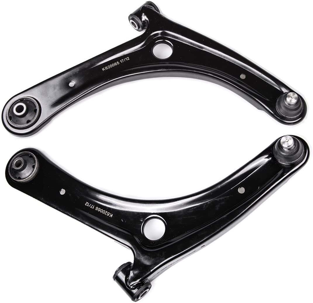 AUQDD 2PC K620065 + K620066 Front Lower Control Arm and Ball Joint Assembly Compatible With Dodge Caliber Jeep Patriot Compass 521-108 521-109 Professional Suspension (Left and Right)
