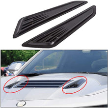 HECASA Black Decorative Bonnet Vent Air Intake Hood Scoop Covers for 2016-2020 Chevy Camaro 1LT LS RS