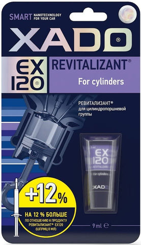 XADO XA 10334 ХАDО REVITALIZANT EX 120 for All Types of Diesel Engines (Blister Package, Tube 9 ml)