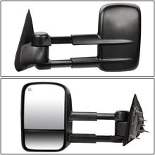 DNA Motoring TWM-020-T111-BK+DM-074 Pair of Towing Side Mirrors + Blind Spot Mirrors
