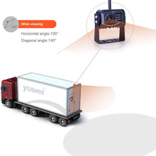 Yuwei Digital Wireless Backup Camera System,YW-77214 Dual HD 720P Camera Wireless Reverse System with Night Vision and Wide Viewing Angles, 7inch Wireless Monitor Split Screen for Trailer, RVs, Ca