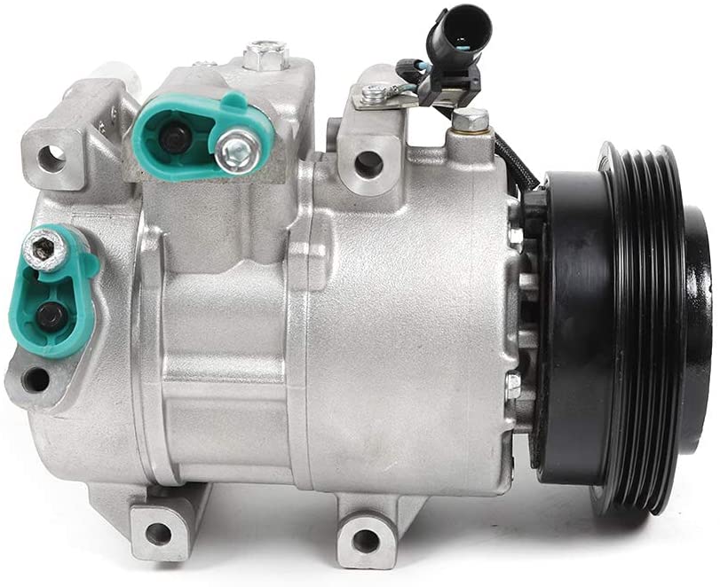 QIZHI A/C AC Compressor Fits 2007 2008 2009 Kia Spectra & Spectra5 2.0L 158350 Air Conditioner Compressor with Clutch