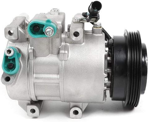 QIZHI A/C AC Compressor Fits 2007 2008 2009 Kia Spectra & Spectra5 2.0L 158350 Air Conditioner Compressor with Clutch