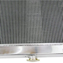 OzCoolingParts 70-85 Jeep CJ-Series Radiator Shroud Fan Kit, 3 Row Core Aluminum Radiator + 2 x 12" Fan w/Shroud for 1970-1985 71 72 73 74 75 76 77 78 79 83 84 Jeep CJ5 CJ6 CJ7 GM Chevy V8 Conversion
