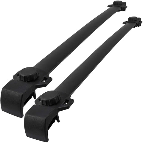 Mophorn Roof Rack Cross Bars Baggage Locking Roof Rail Crossbars Luggage Cargo Ladder Bike Load Roof Cross Bars Black (for Jeep Renegade Black, for Jeep Renegade 2014-2018 Black)