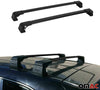 Silver Aluminum Roof Top Bar Cross Bars Cargo Rack - Luggage, Ski, Kayak Carrier | 165 LBS / 75 KG Load Capacity - Set 2 Pcs | Fits Volkswagen Amarok 2011-2021