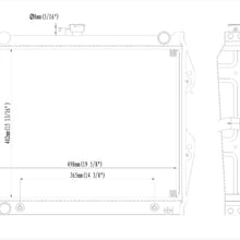RUILIJIA Auto Aluminum Core Radiator Fit 1992-1995 4Runner 2.4L 1984-1995 Pickup 2.4L REA41-945A