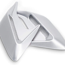 Car Fake Shark Gill Stickers Hood Scoop Vent Bonnet Cover Fit for Volvo XC90/ XC40/C30/XC60/V70/S80 S90 S60 V40 V60 V70 Hood Scoop (Color Name : Silver)