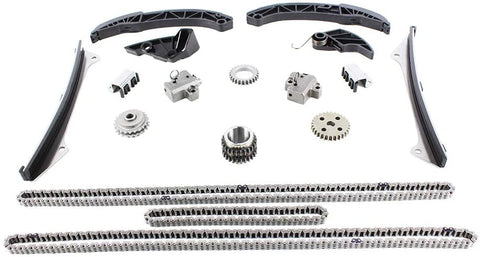 DNJ TK174A Timing Chain Kit for 2006-2015 / Hyundai, Kia/Borrego, Genesis, Genesis Coupe, Santa Fe, Sedona, Sonata, Sorento / 3.3L, 3.5L, 3.8L / DOHC / V6 / 24V / VIN 1, VIN D,