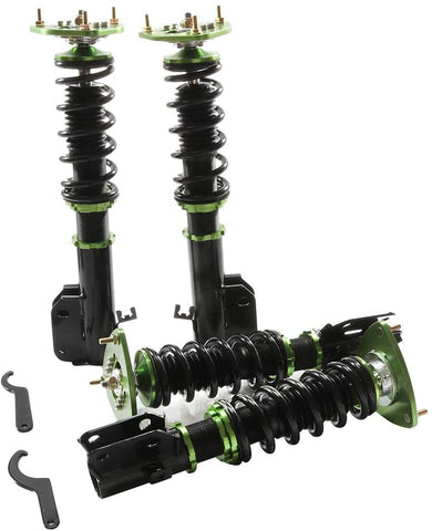 Coilover Struts Spring Shocks Adjustable Coilovers Suspension Coil Spring Shocks and Struts Full Set Kits ECCPP for 2005-2005 Saab 9-2X /2003-2008 Subaru Forester GDA GDB/2002-2007 Subaru Impreza