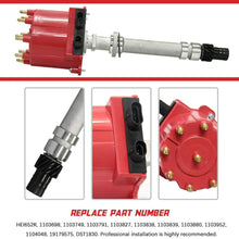 Ignition Distributor Compatible with 1987-1997 GMC Chevy 5.0L 5.7L 7.4L C/K Pickup Truck Van Big Blocks Small Blocks 305 350 454 HEI652R Red Cap